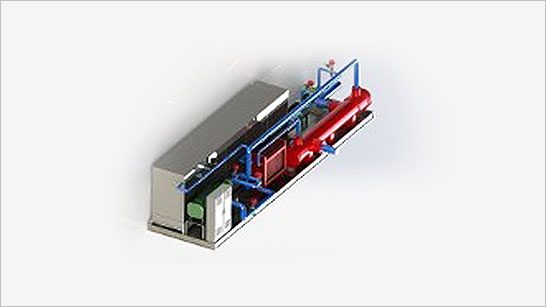 A 3 d rendering of the inside of an industrial machine.
